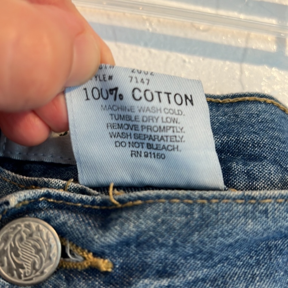 Jay Jacobs Vintage Boho Denim Skirt by Jay Jacobs  Straight Cut Y2K beth Dutton - Picture 9 of 13
